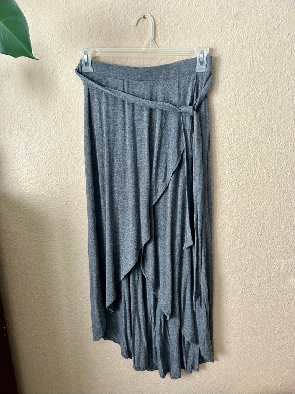 a new day Charcoal Wrap High-Low Maxi Skirt